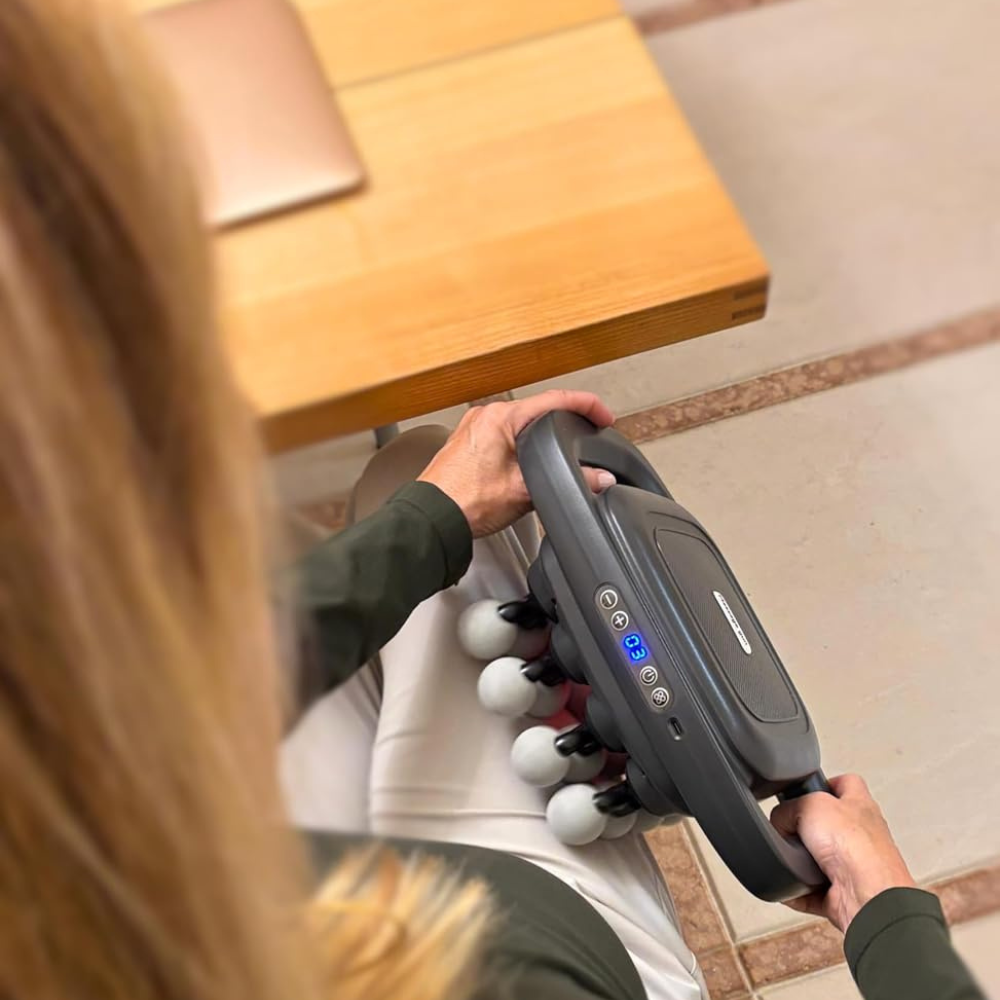 OmniRelax™ – Pistolet de massage à 16 têtes