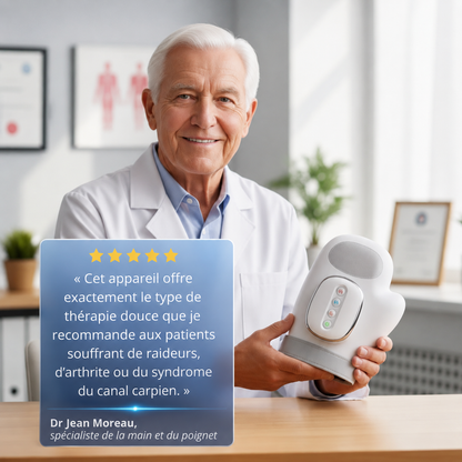 Masseur pour les mains contre l’arthrite, le syndrome du canal carpien et les douleurs articulaires