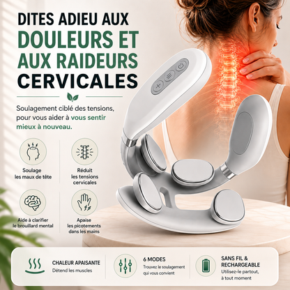 TheraPro™ Masseur Cervical — Soulagement à domicile des tensions du cou