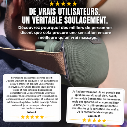TouchéPro™ - Masseur Shiatsu pour le cou et le dos