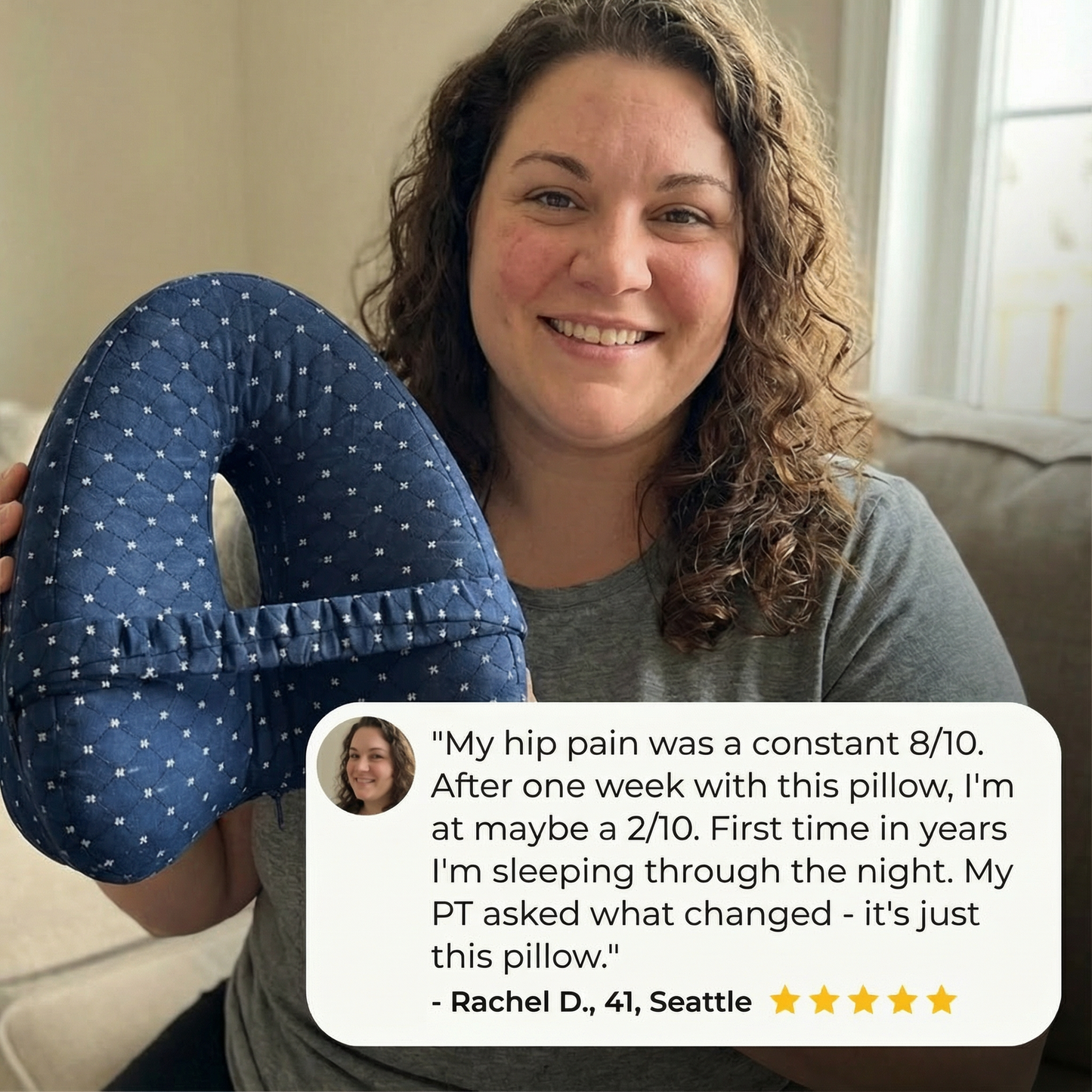Knee Alignment Pillow | Relieves Hips, Back & Sciatic