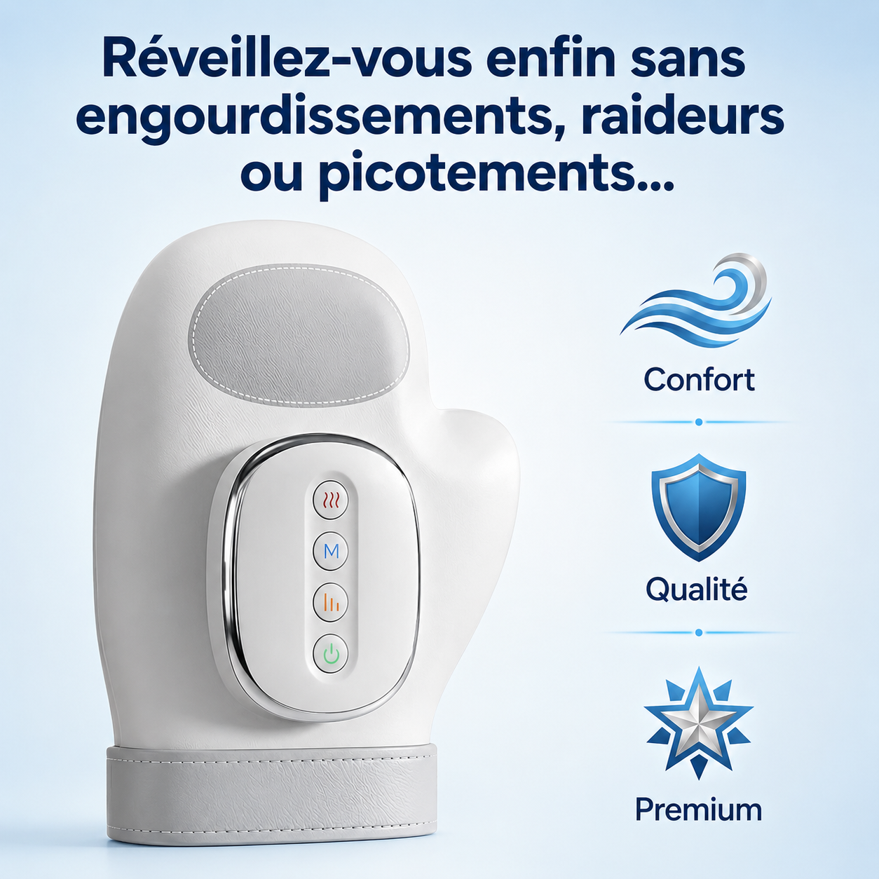 Masseur pour les mains contre l’arthrite, le syndrome du canal carpien et les douleurs articulaires