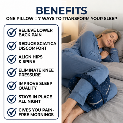 Knee Alignment Pillow | Relieves Hips, Back & Sciatic
