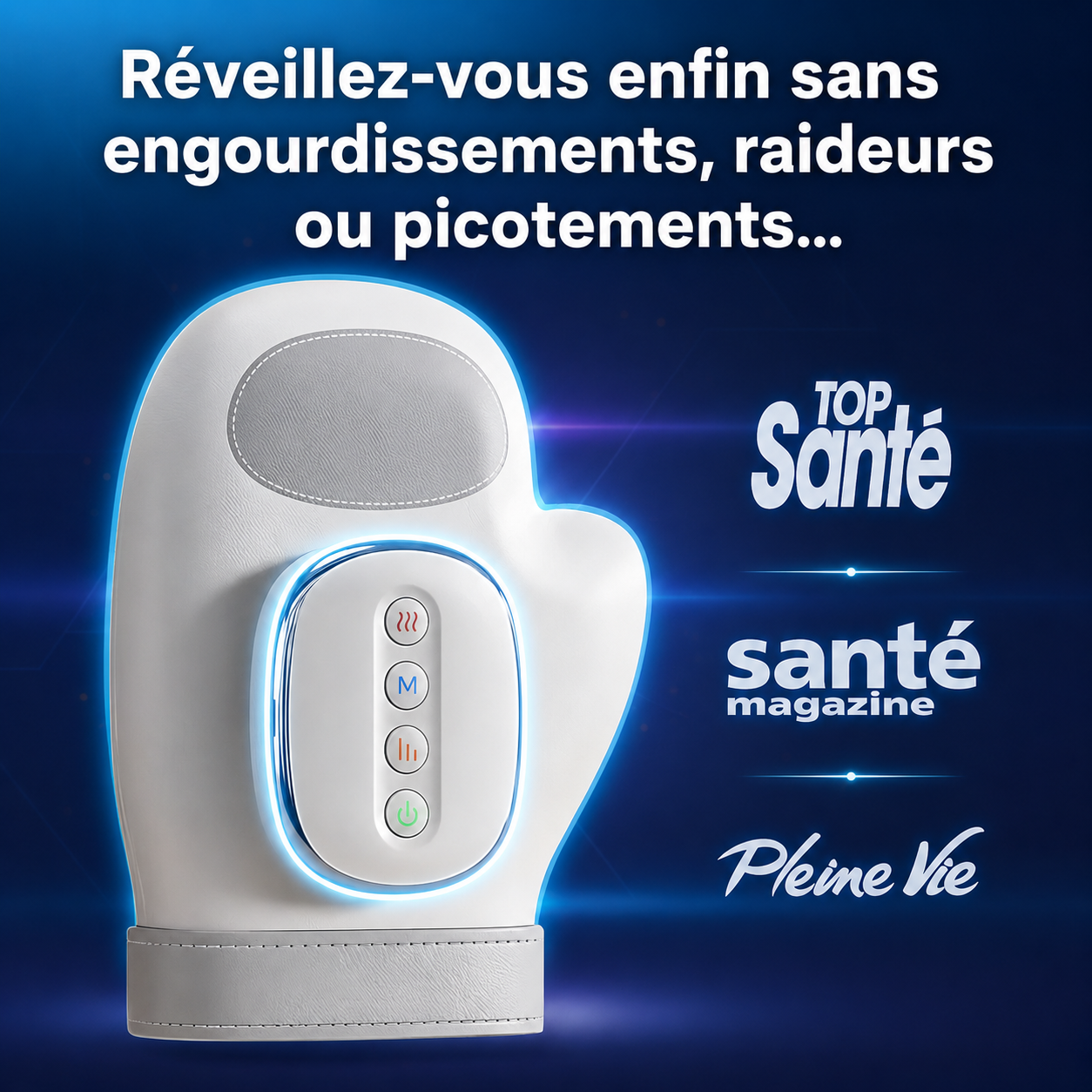 Masseur pour les mains contre l’arthrite, le syndrome du canal carpien et les douleurs articulaires