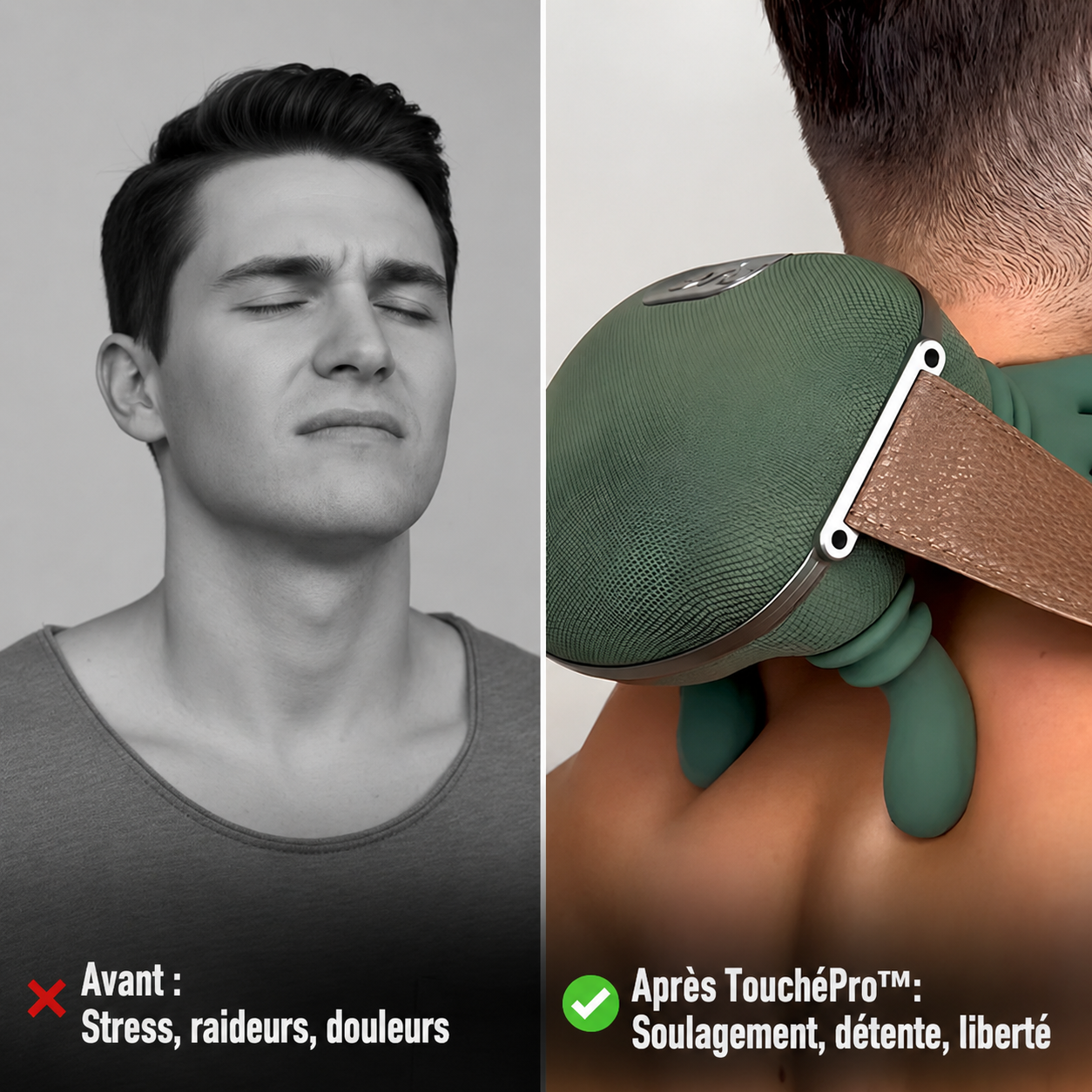 TouchéPro™ - Masseur Shiatsu pour le cou et le dos