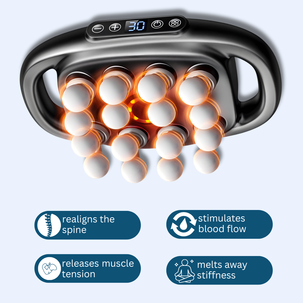 OmniRelax™ – Pistolet de massage à 16 têtes