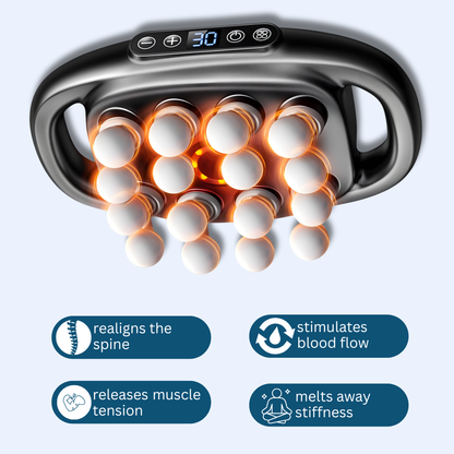OmniRelax™ – Pistolet de massage à 16 têtes