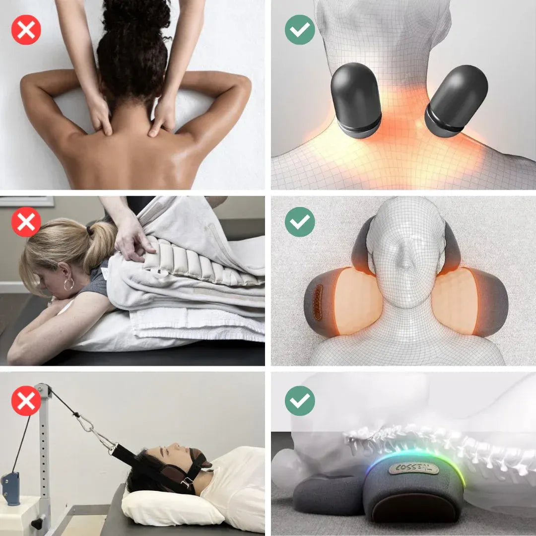 Oreiller de massage cervical 3-en-1